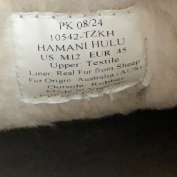 NEW Olukai Hamani Hulu Australia Wool Slippers Olive Slip On Mule Men’s Size 12 - Picture 6 of 9